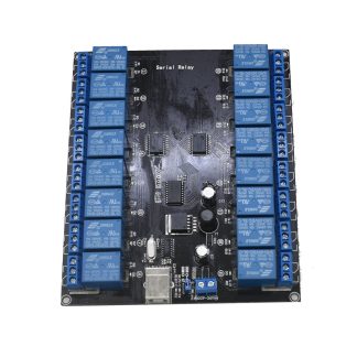 Carte mere de relais de port serie de module electrique de 16 canaux 9-36V USB