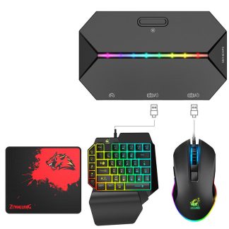 G6L RGB Light Game Controller Gamepad Console Clavier Souris Convertisseur Adaptateur pour Nintendo Switch pour PS4 PS3 pour Xbox One pour Xbox 360 - #1