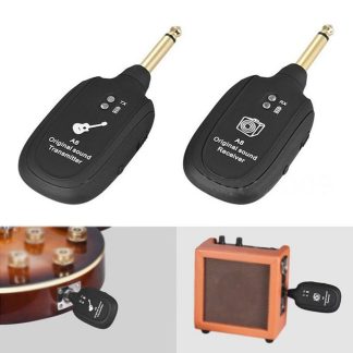 A8 4 canaux guitare ramassage systeme sans fil emetteur recepteur integre Rechargeable Lithium Batterie + ceble Micro USB