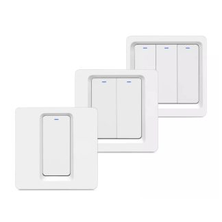 ATHOM Homekit 1/2/3 Gang EU WiFi Smart Switch Appuyez sur la touche Siri Voice Control Neutre necessaire - Une fois