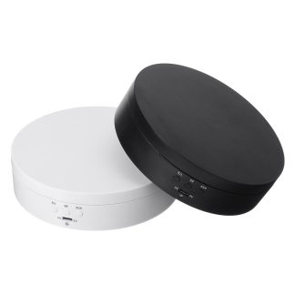 Presentoir rotatif e 360 e plaque tournante rotative bijoux montre support de spectacle plateau photographie accessoire - Noir