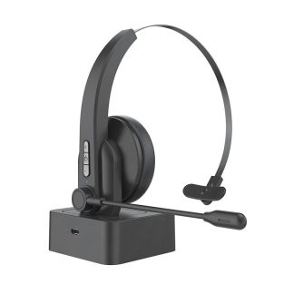 OY631 Casque d'ecoute unique Bluetooth Casque antibruit Casque monte sur la tete avec microphone pour telephones portables PC Tablette