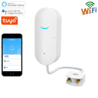 Tuya Smart APP WiFi Alarme de fuite d'eau intelligente Smart Home Capteur e distance de telephone portable