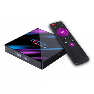 H96 MAX RK3318 2 Go RAM 16GB ROM 5G WIFI bluetooth 4.0 Android 10.0 4K VP9 H.265 TV Box Support Youtube 4K - Prise UE