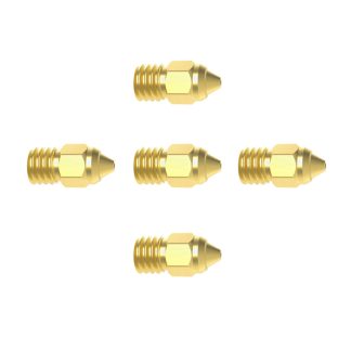 Kit de buses Creality 3De 0.25/0,4/0,6/0,8 mm MK-ST 5 pieces/ensemble pour piece d'imprimante 3D