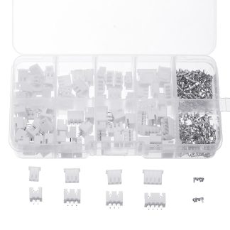 1250Pcs 2.54mm XH2.54 2p 3p 4 broches Connector Plug + Aiguille droite + Terminal Embase Adaptateur de fil