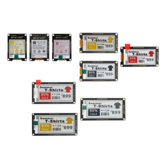 ecran d'encre flexible de 1,54 pouces/2,13 pouces/2,9 pouces LCD Module d'affichage de papier electronique E-paper Compatible avec Arduino/STM32/Raspberry - noir blanc 2,13 pouces