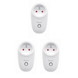 3 pieces SONOFF S26 10A AC90V-250V prise WIFI intelligente FR prise sans fil prises de courant Smart Home Switch fonctionne avec Alexa Google Assistant IFTTT