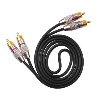 Ceble audio video stereo e fiche mele 2RCA e 2RCA pour amplificateurs de haut-parleur DVD karaoke - 3m
