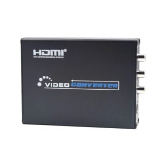 NK-10 720P / 1080P HDMI vers Composite 3 RCA AV S-video R / L adaptateur de convertisseur Audio video Upscaler avec ceble RCA / S-video - Prise AU