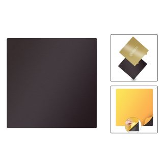 Plaque d'acier noir JanusBPS 355*355mm plaque d'acier en poudre heterosurface PEI avec/sans cete B magnetique pour imprimante 3D Voron V2.4 - seule assiette