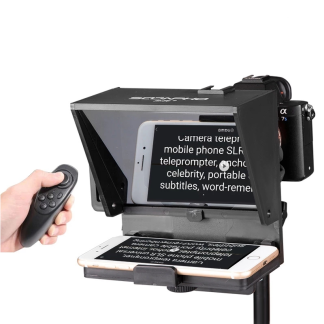 Soonpho Camera Teleprompter Enregistrement video d'artefact d'inscripteur portable pour telephone portable DSLR avec telecommande - teleprompteur de telephone q2