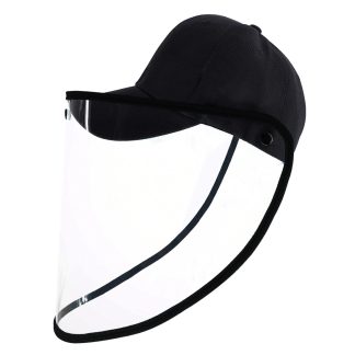 PULUZ PU463 chapeau de protection ecran facial masque de protection coupe-vent anti-poussiere anti-mousse detachable - Noir