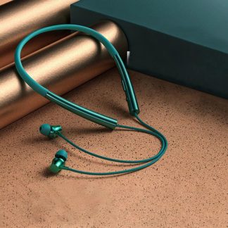 Bakeey A2 bluetooth 5.0 tour de cou ecouteurs sans fil IPX5 casque d'ecoute de Sport magnetique ecouteurs de Sport ecouteurs de reduction de bruit - Vert