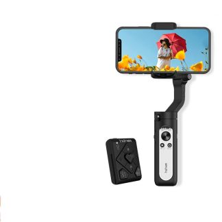 Hohem iSteady X2 stabilisateur de cardan pliable e main pour smartphone cardan e 3 axes avec suivi du visage e telecommande - Noir