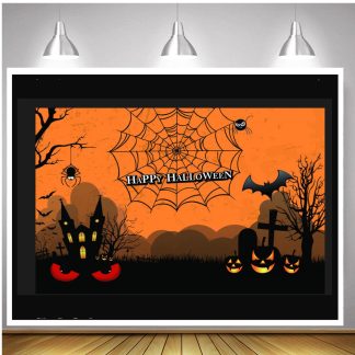 Halloween theme photographie toile de fond bois mur flocon de neige chaussette paillettes fond tissu photographie decors accessoires Photo - 1,5 x 2,2 m