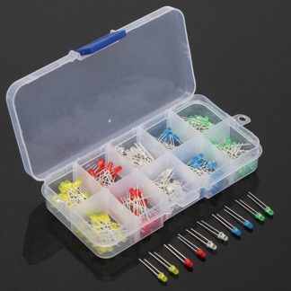 5 x 200pcs 3mm 5 couleurs LED diode electroluminescente universelle LED lumiere assorties kit bricolage LED diode fixe longue duree de vie haute luminosite rouge vert bleu jaune blanc 200pcs chaque couleur