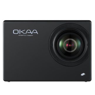 OKAA V2 Sports Action Camera DVR 4K 16 millions de pixels ecran tactile de 2,0 pouces - Blanc