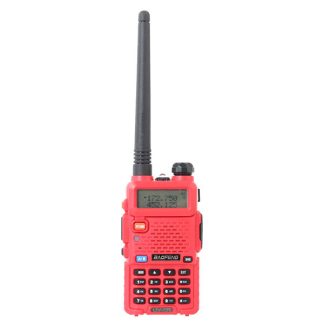 BAOFENG UV-5R Rouge 136-174 / 400-480Mhz Dual Bande Talkie-walkie UHF / VHF - NOUS