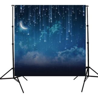 10x10FT Sky etoile riviere lune nuit photographie studio vinyle fond toile de fond