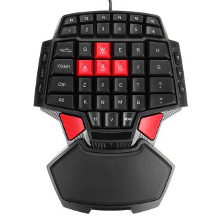 Clavier de jeu e une main Clavier filaire USB Souris 3200 dpi pour PS4 Jeu PC Clavier ergonomique e une main pour ordinateur portable Xbox PC - Souris uniquement