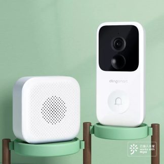 XIAOMI Dlingsmart sonnette video intelligente E3 2K camera IP detection humaine vision nocturne infrarouge WiFi interphone sans fil intelligent fonctionne avec Mijia - Recepteur de sonnette
