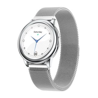 Newear HDT8 1.09 pouces ecran tactile frequence cardiaque pression arterielle moniteur d'oxygene cycle menstruel feminin Mode multi-sports IP68 etanche montre intelligente - 005