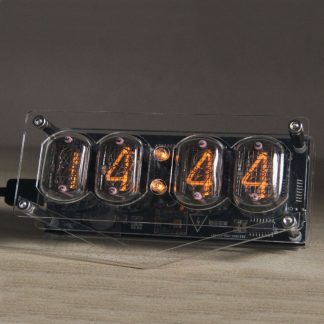 Geekcreite Retro Glow Tube Clock IN12 Geek Creative Gift Ornements Tube Style industriel 6 Couleur de retroeclairage