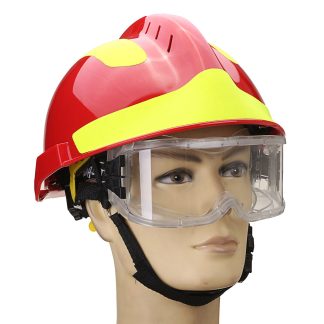 NOUVEAU Safurance Rescue Helmet Fire Fighter Lunettes de protection Safety Protector Securite sur le lieu de travail Fire Protection 53CM-63CM