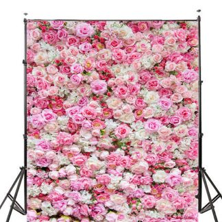 5x7FT mariage Rose fleurs photographie toile de fond Studio Prop fond