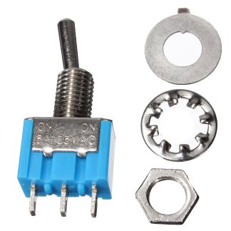 Interrupteur e bascule 3 broches AC 125V 6A 2 positions SPDT - 5 pieces