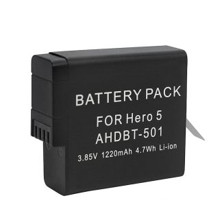 AHDBT-5011220mAh Lithium Batterie Rechargeable Batterie pour appareil photo Gopro Hero 5 6 7