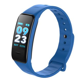 KALOAD C1S ecran couleur Frequence cardiaque Tension arterielle Oxygene IP67 Bracelet Smart etanche - Bleu