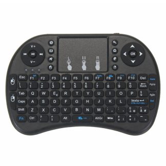 I8 version italienne 2.4G Mini clavier sans fil Touchpad Airmouse - Noir