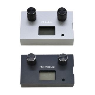 Boetier metallique en alliage d'aluminium pour Module recepteur Radio FM stereo numerique DSP & PLL 87-108 MHz - Argente