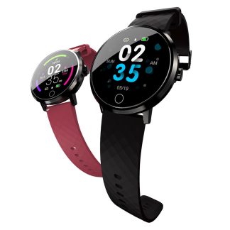 Bakeey D2 Moniteur de pression arterielle de frequence cardiaque Rappel de periode feminine 10 Modes Sport Montre intelligente - Bleu