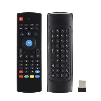 MX3 Air Mouse Telecommande vocale intelligente 2.4G RF Clavier sans fil pour X96 Mini Mecool KM9 A95X H96 MAX Android TV Box