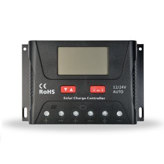 SRNE SR-HP2430 12V 24V 30A PWM Contreleur de Charge Solaire Panneau Solaire Lithium Batterie Contreleur de Chargeur avec Affichage LCD