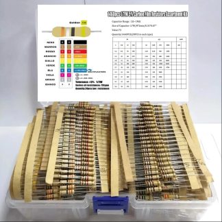 1460Pcs 73 Valeurs x 20Pcs 1/2W 5% 1-1M Ohm Kit d'Assortiment de Resistances e Film de Carbone - sans boete