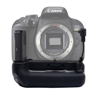 Mcoplus MCO-800D Grip de remplacement multifonction vertical Batterie pour Canon Eos 800D / T7i / X9i / 77D / 9000D - Noir