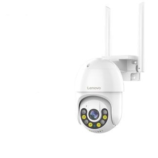 Camera IP WIFI sans fil Lenovo 3MP PTZ Zoom numerique 4X HD Interphone bidirectionnel e Vision nocturne couleur exterieure Camera de securite CCTV etanche - Prise americaine
