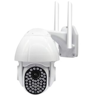 Guudgo 47 LED 1080P Camera IP 2MP Vitesse exterieure Dome Securite Wifi sans fil IP66 Camera etanche Pan Tilt 4XZoom IR Surveillance CCTV reseau - Prise americaine