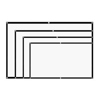 60/100/120/150 pouces 16: 9 ecran de projecteur portable pliable Presentation de reunion ecran de projection de cinema maison - 100