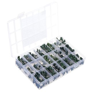 700PCS 100V Mylar Film Condensateur assorti Kit 2A221 ~ 2A474J 220pF ~ 470nF 24valeur Condensateur e film polyester
