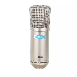 Alctron MC001 Microphone d'enregistrement professionnel e condensateur de Studio FET e grande membrane pour diffusion en direct avec etui de transport e montage antichoc - la norme