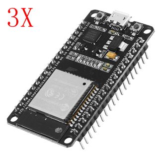 3 pieces ESP32 carte de developpement WiFi + bluetooth Ultra faible consommation d'energie double ceurs carte ESP-32S
