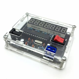 Kit de production de mesure de compteur de frequence haute precision AVR bricolage 0.45HZ-10MHZ avec coque