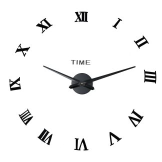 Numerique grande horloge murale 3D autocollant acrylique bricolage maison horloges decor moderne