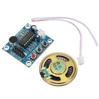 5pcs ISD1820 3-5V Module vocal d'enregistrement Module d'enregistrement et de lecture Contrele en boucle Lecture / Jog Play / Fonction de lecture unique avec microphone et haut-parleur 0.5W 8R Geekcreit pour Arduino - produits