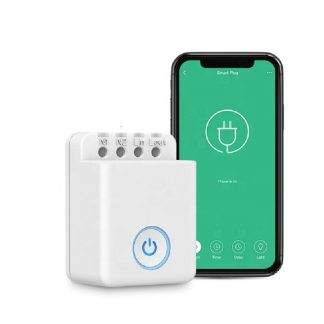 BroadLink BestCon MCB1 Smart WIFI Switch Box DIY Timer Box Domotique Interrupteur de lumiere sans fil Telecommande Fonctionne avec Alexa Google Smart Life - Blanc